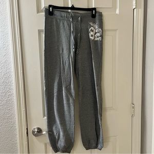 Gray sweatpants